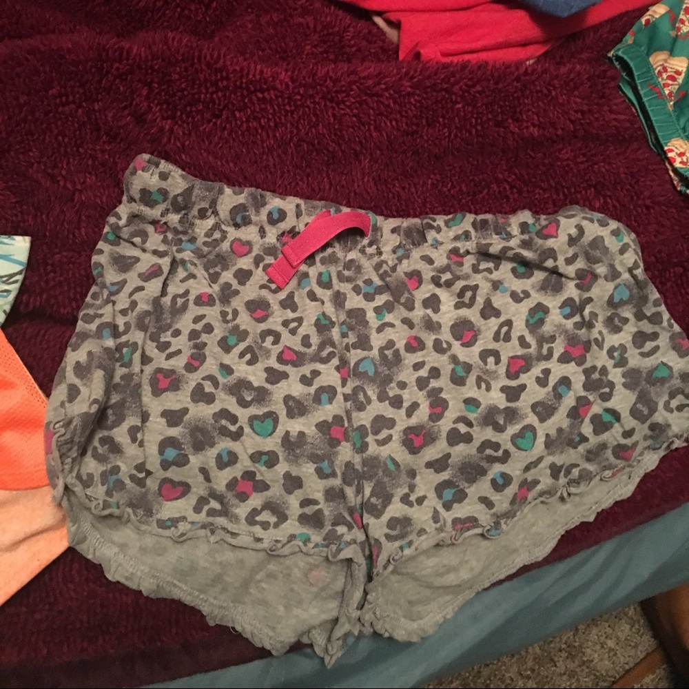 Cheetah print pajama shorts